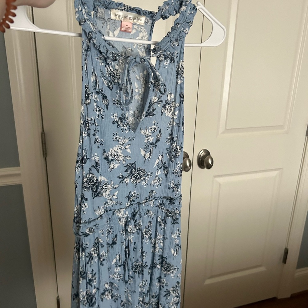 Band of Gypsies Blue Floral Top